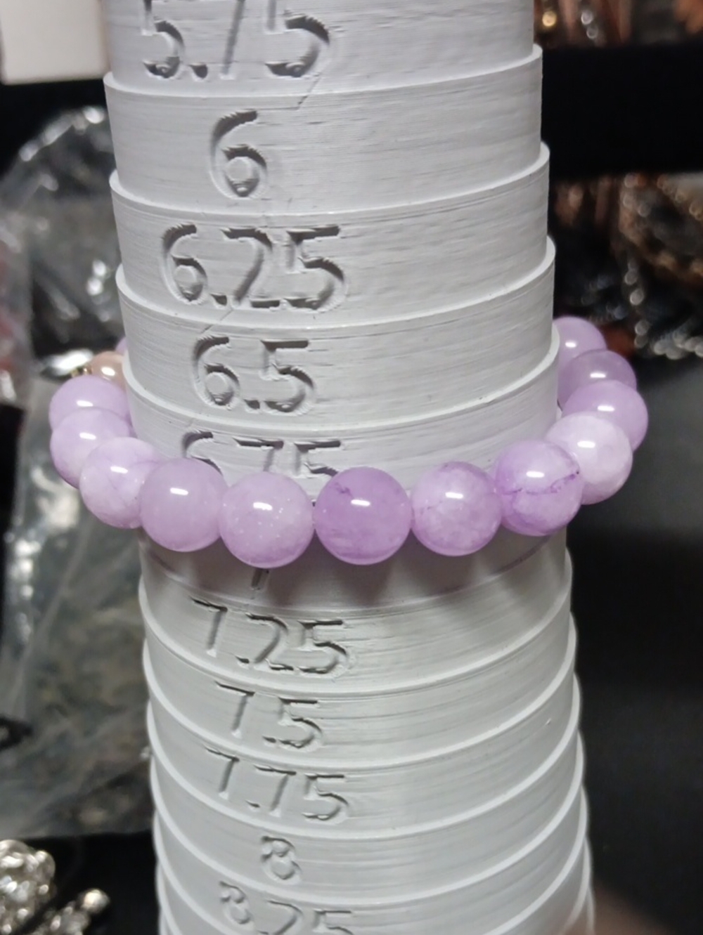 Purple Jade Gemstone Bracelet